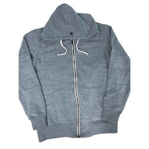 O’Neill SMALL Womens Mens Long Sleeve Zip Hoodie Heather Blue